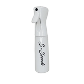 Continuous Spray Bottle For Hair 12oz / 350ml Mist Empty Ultra Fine Plastic Water Sprayer - For Hairstyling, Cleaning, Salons, Plants, Essential oil Scents & More - White